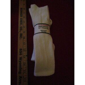 2 Pair Womens Medium Pocono 25% Angora Knee High Warm Sock 6-9 White USA
